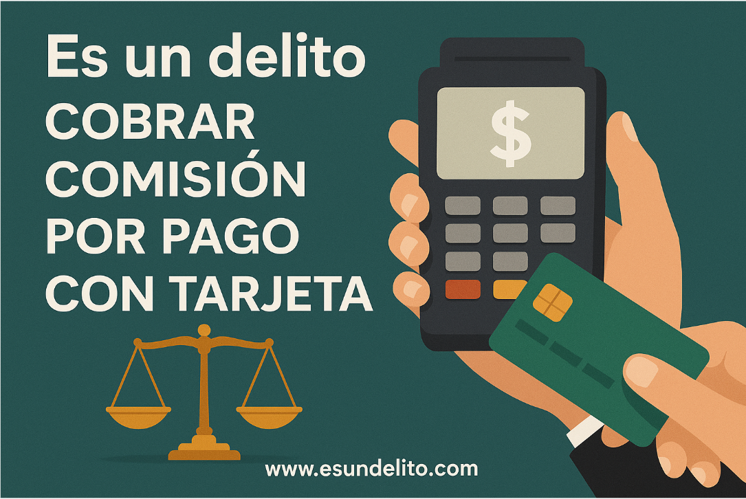¿Es un delito cobrar comision por pago con tarjeta?