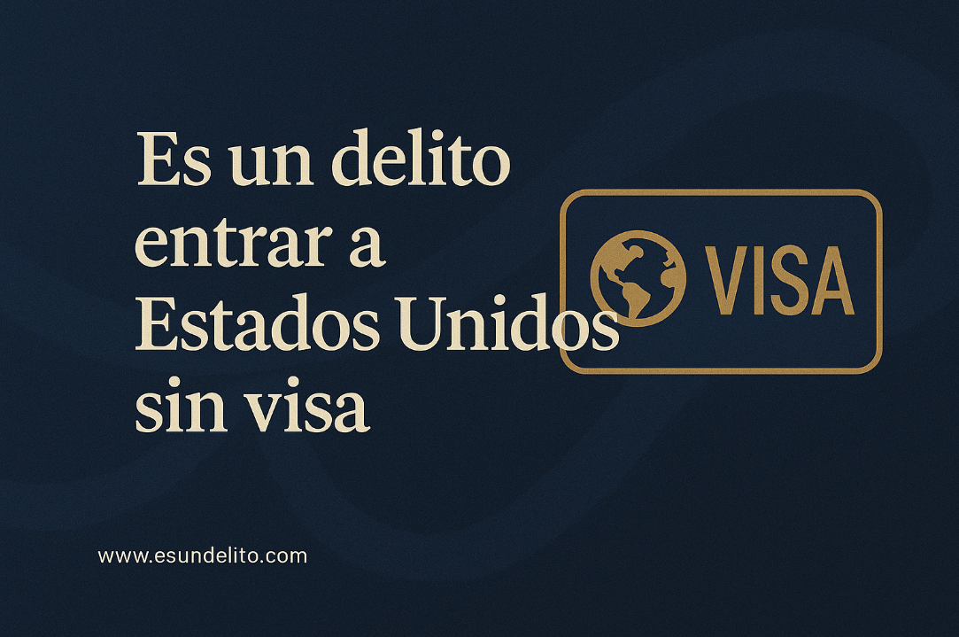 ¿Es un delito entrar a Estados Unidos sin visa?