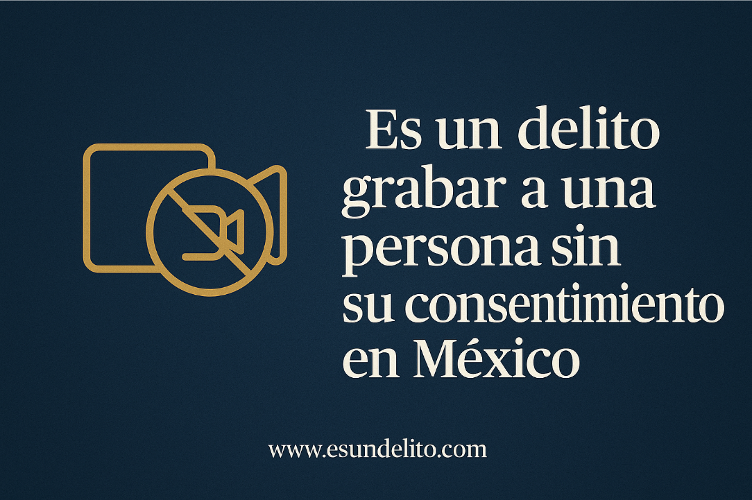¿Es un delito grabar a una persona sin su consentimiento en México?