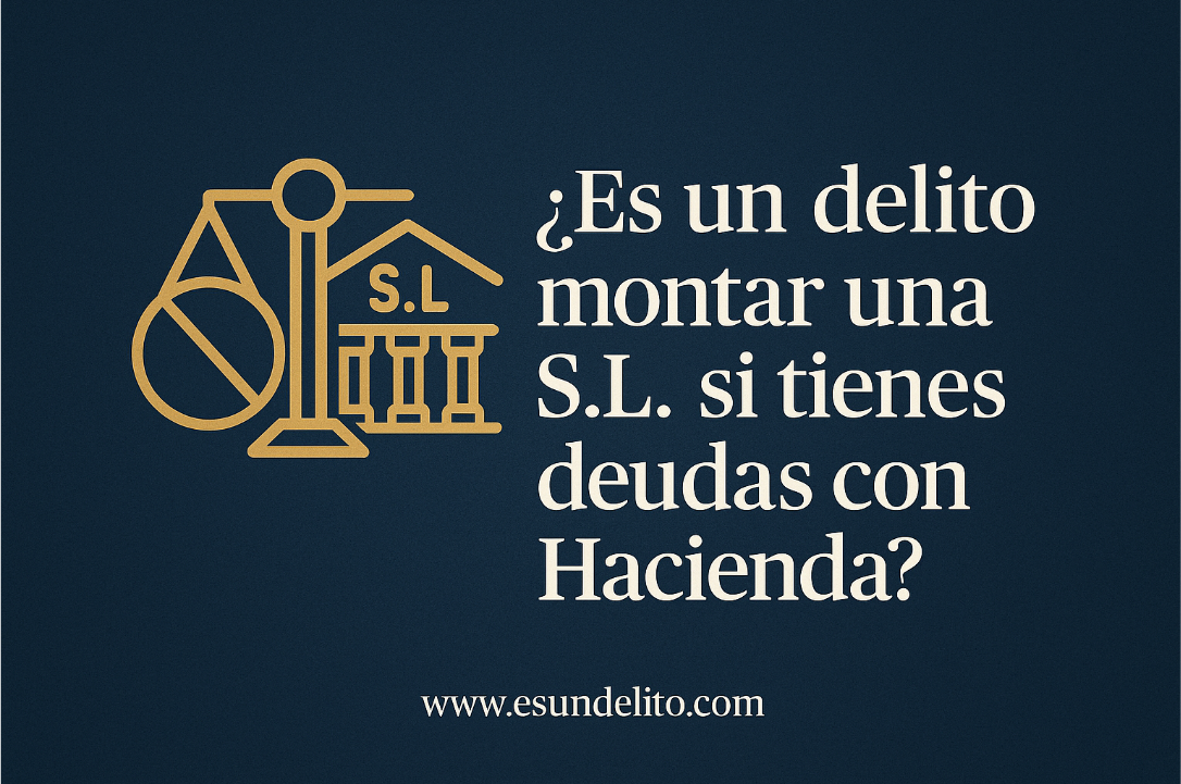 ¿Es un delito montar una S.L. si tienes deudas con hacienda?