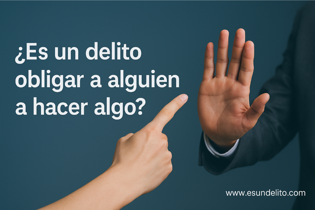 ¿Es un delito obligar a alguien a hacer algo?