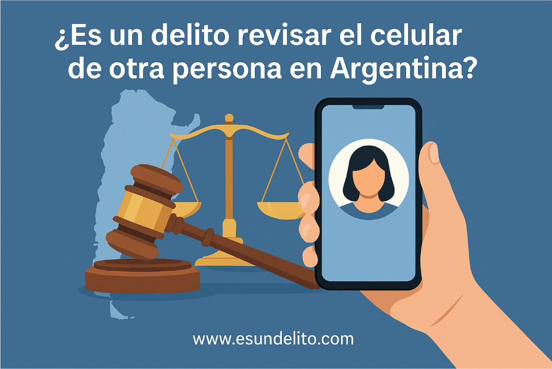 ¿Es un delito revisar el celular de otra persona en Argentina?