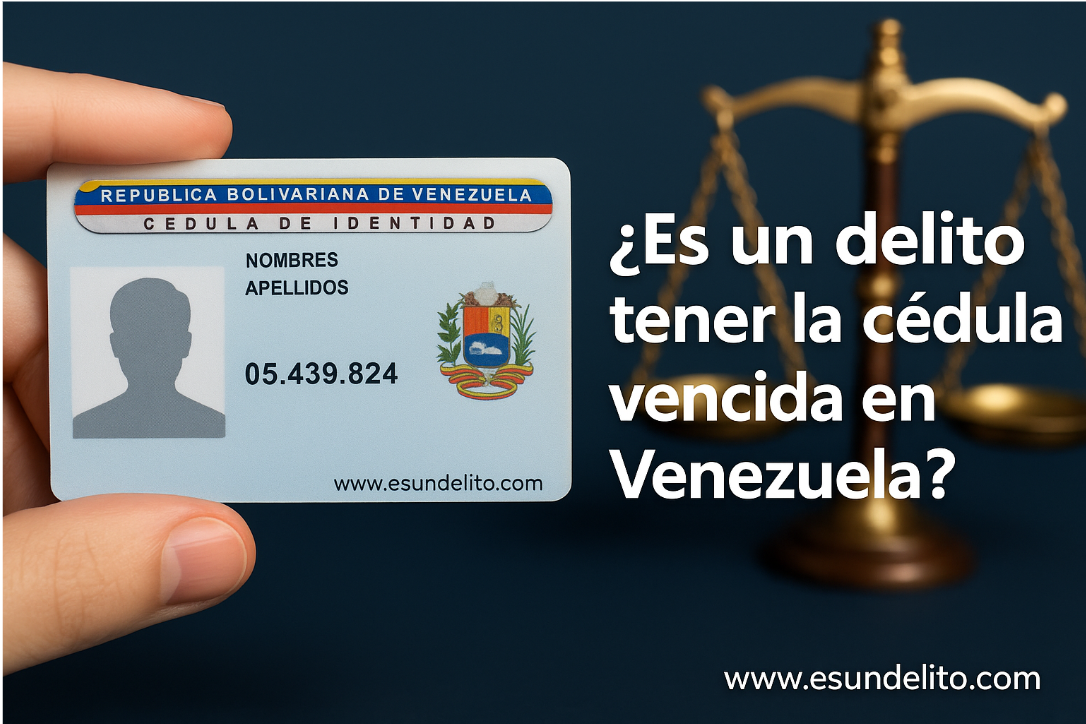¿Es un delito tener la cedula vencida en Venezuela?